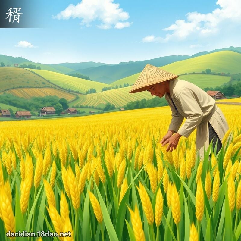 稰 - 國語大辭典配圖