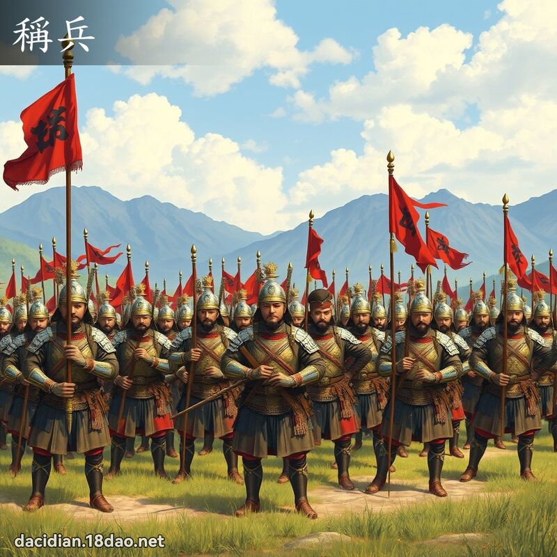 稱兵 - 國語大辭典配圖