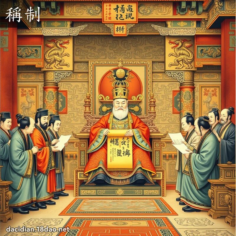 稱制 - 國語大辭典配圖
