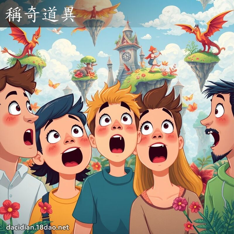 稱奇道異 - 國語大辭典配圖