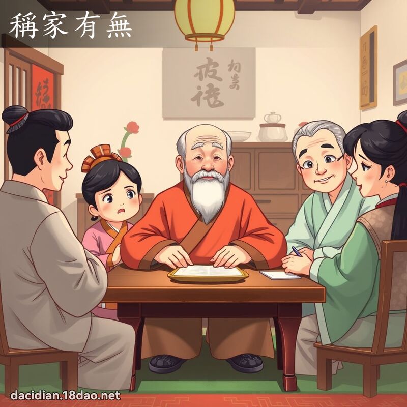 稱家有無 - 國語大辭典配圖