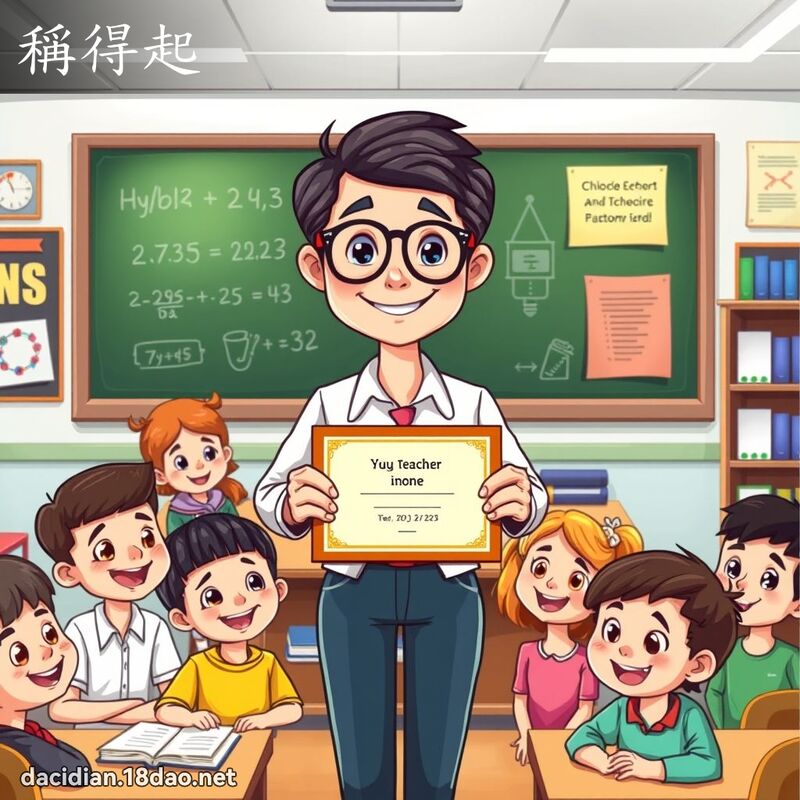 稱得起 - 國語大辭典配圖