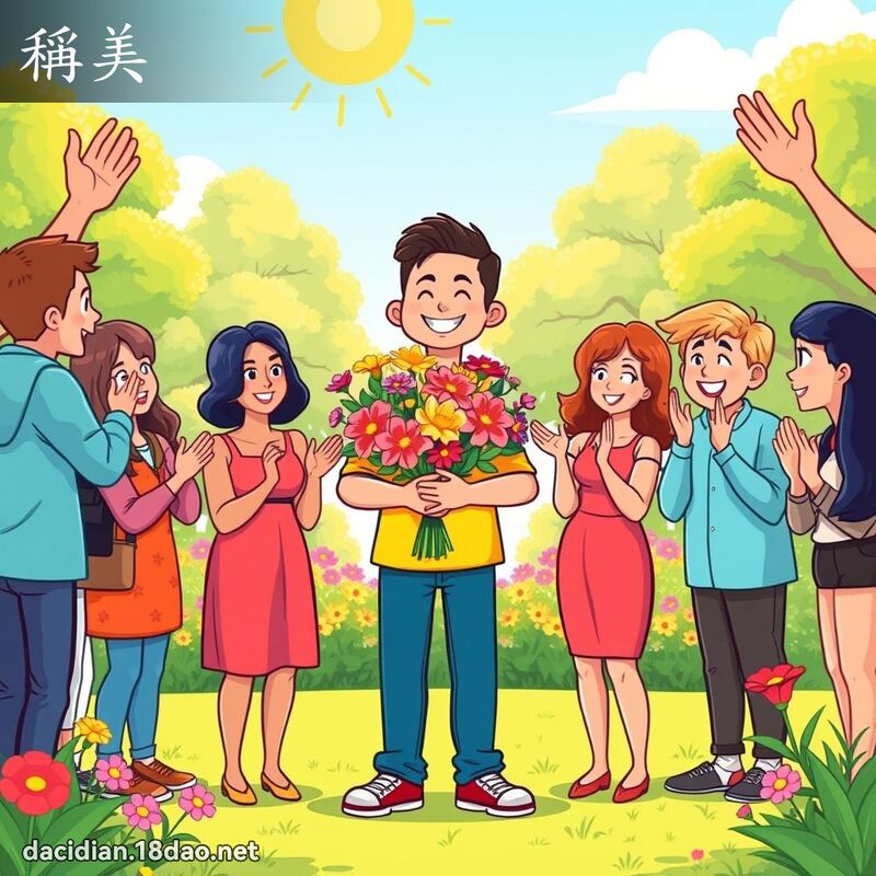 稱美 - 國語大辭典配圖