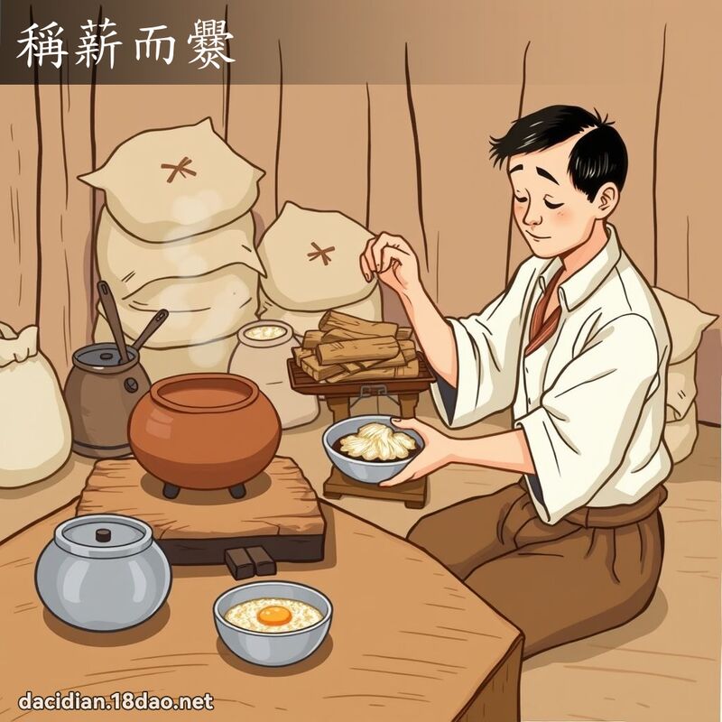稱薪而爨 - 國語大辭典配圖