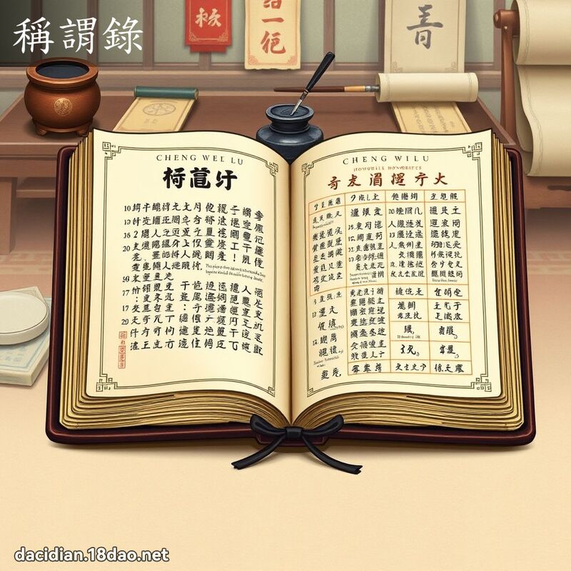 称谓录 - 国语大辞典配图