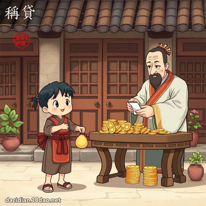 称贷 - 国语大辞典配图