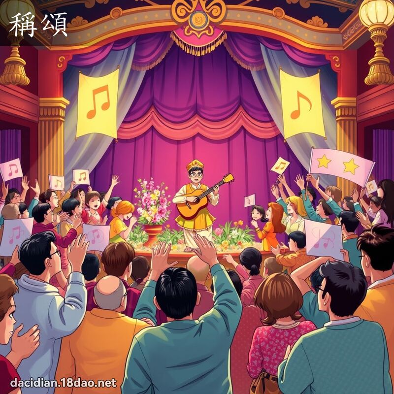 稱頌 - 國語大辭典配圖