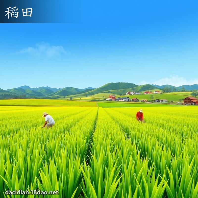 稻田 - 国语大辞典配图