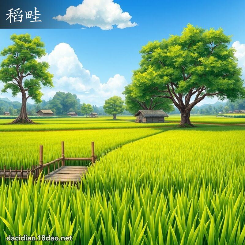 稻畦 - 国语大辞典配图