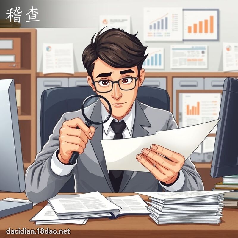 稽查 - 国语大辞典配图