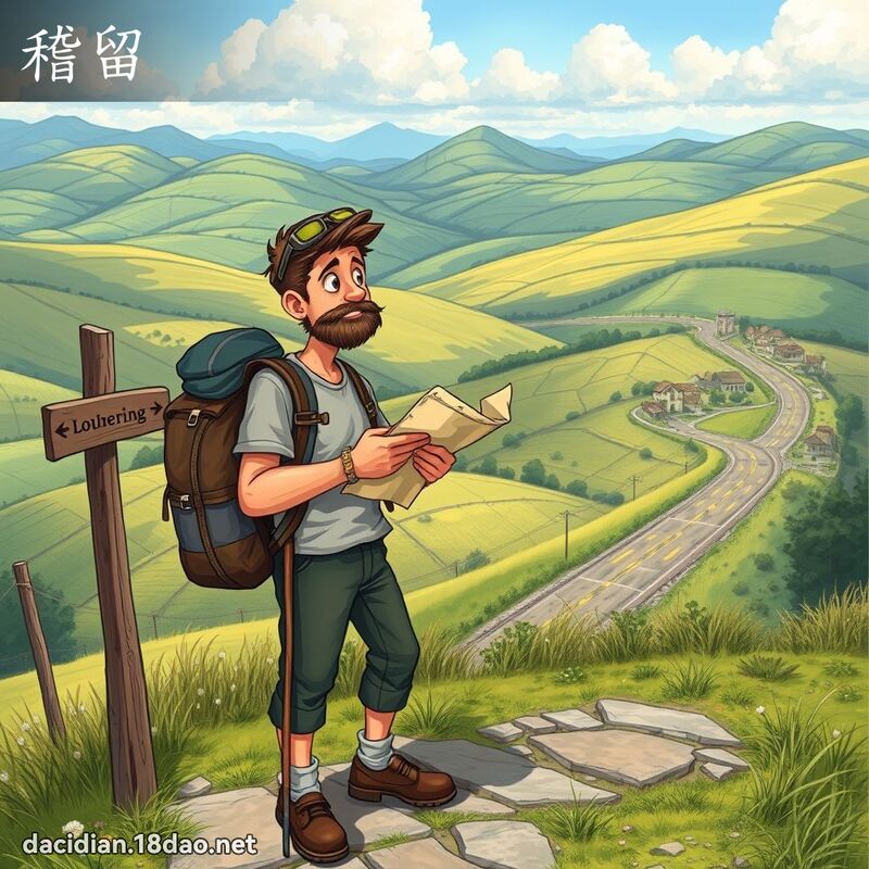稽留 - 国语大辞典配图