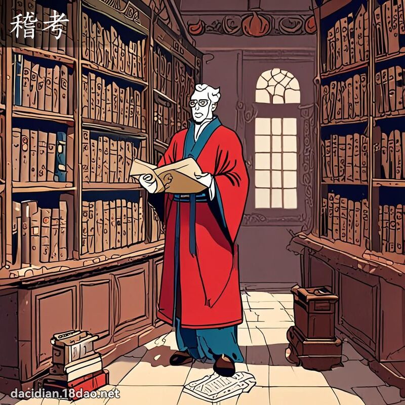 稽考 - 國語大辭典配圖