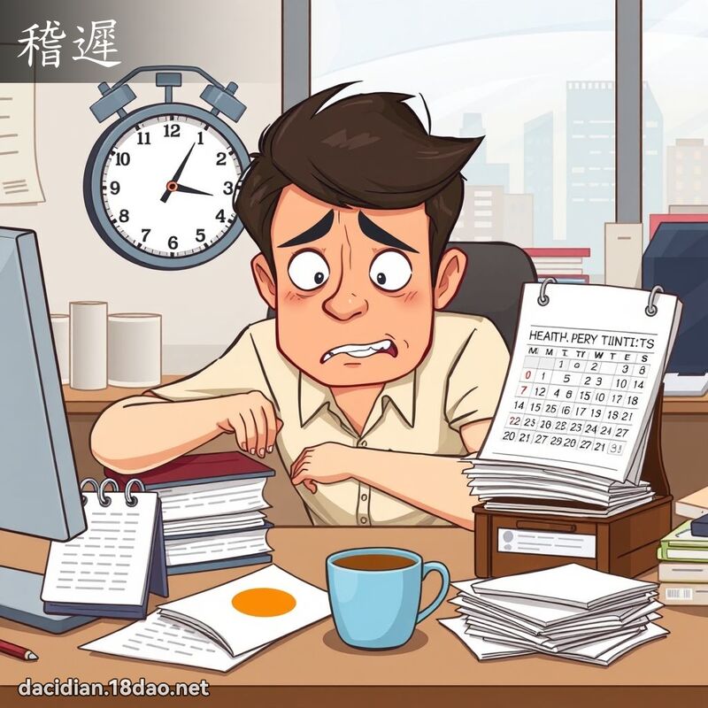 稽迟 - 国语大辞典配图