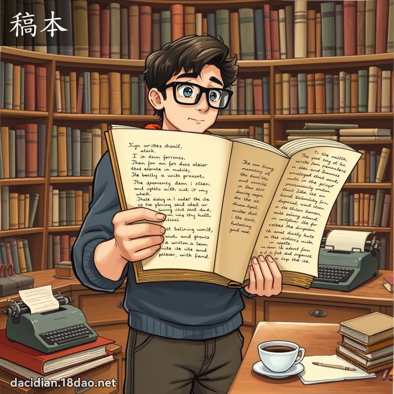 稿本 - 國語大辭典配圖