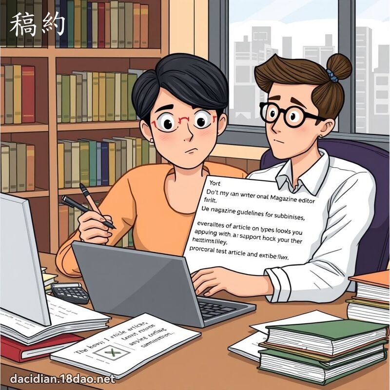稿約 - 國語大辭典配圖
