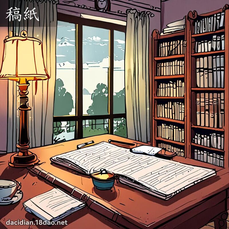 稿紙 - 國語大辭典配圖