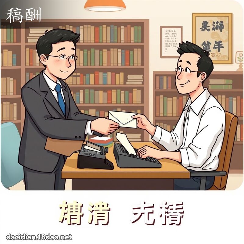 稿酬 - 国语大辞典配图