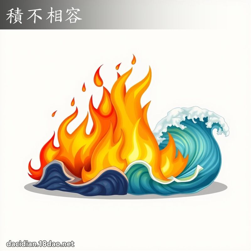 積不相容 - 國語大辭典配圖