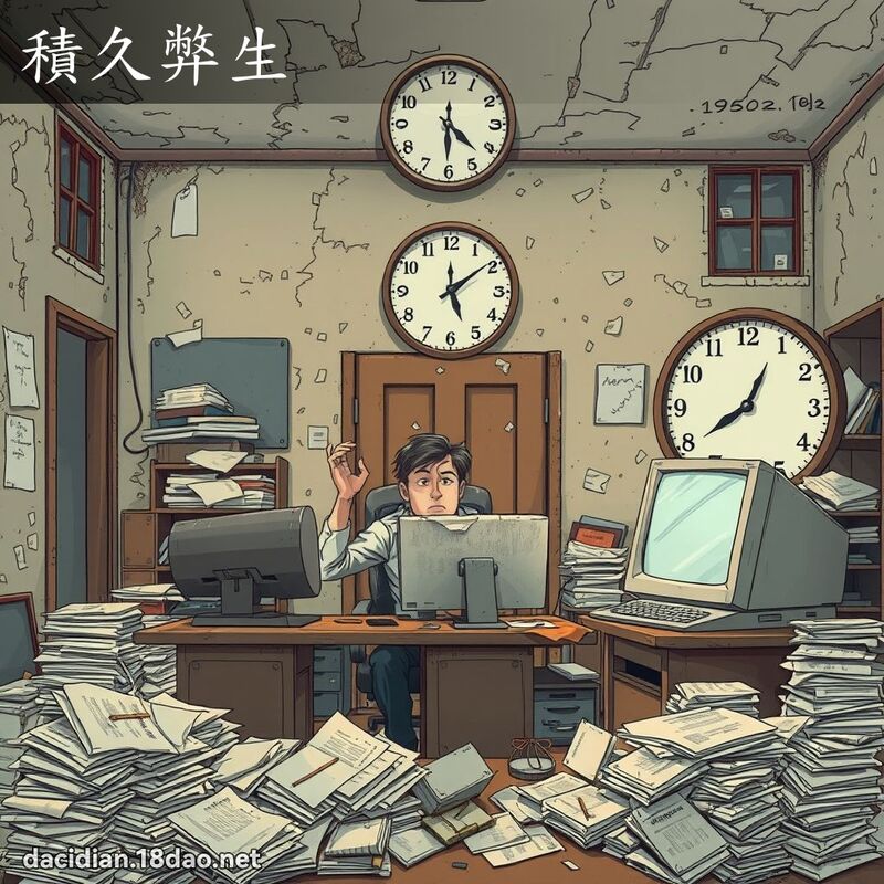 積久弊生 - 國語大辭典配圖