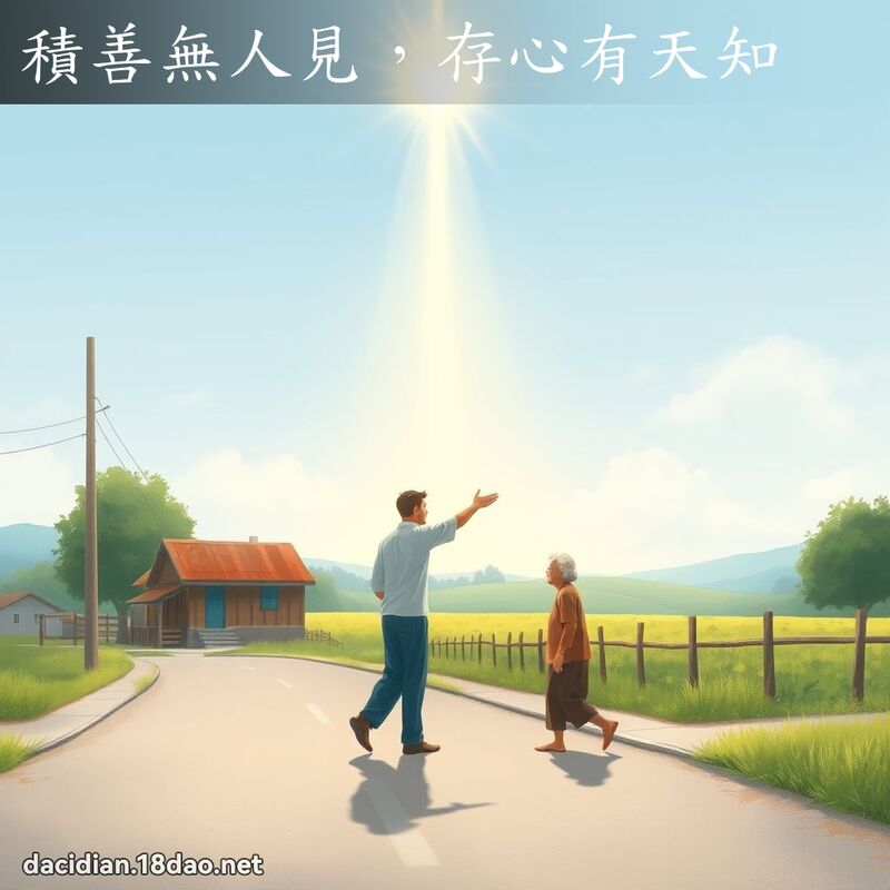 积善无人见，存心有天知 - 国语大辞典配图