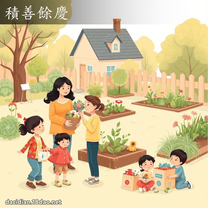 积善余庆 - 国语大辞典配图
