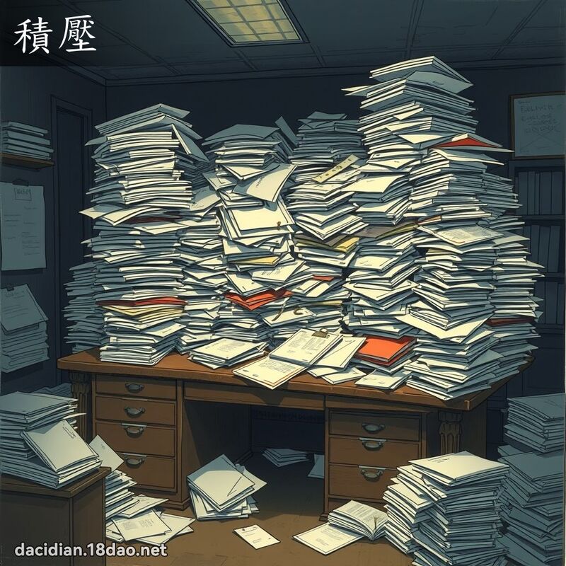 积压 - 国语大辞典配图