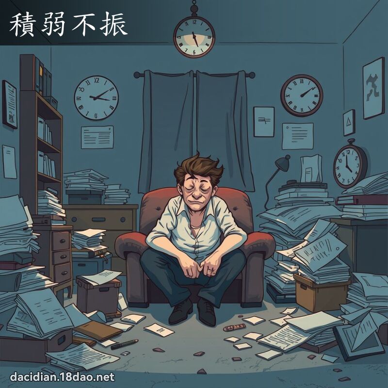 积弱不振 - 国语大辞典配图