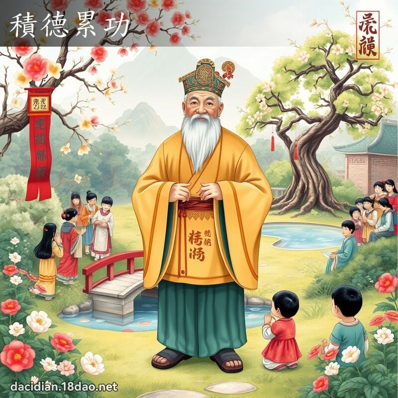 积德累功 - 国语大辞典配图