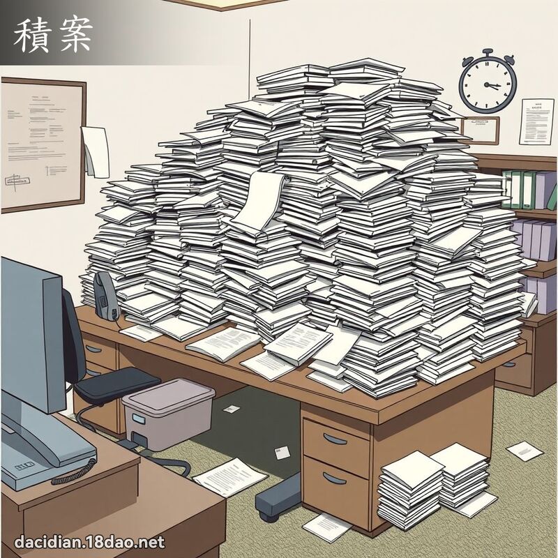 積案 - 國語大辭典配圖