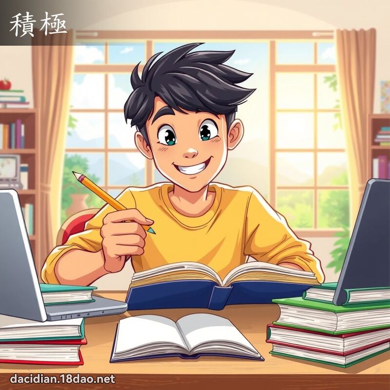 積極 - 國語大辭典配圖
