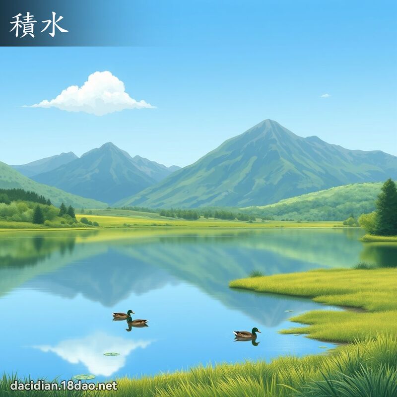 積水 - 國語大辭典配圖