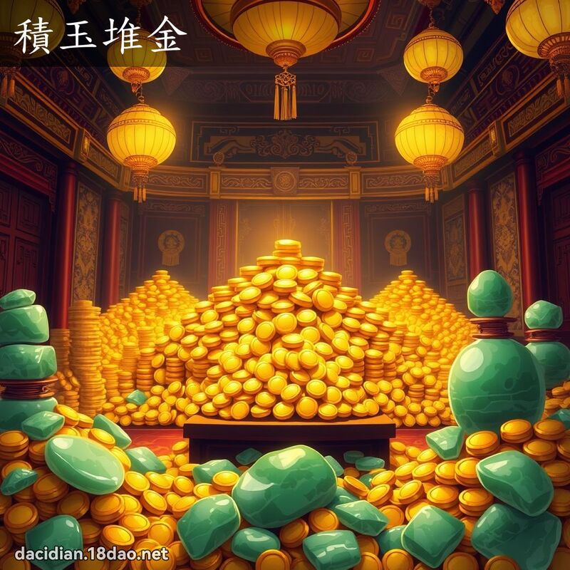 積玉堆金 - 國語大辭典配圖