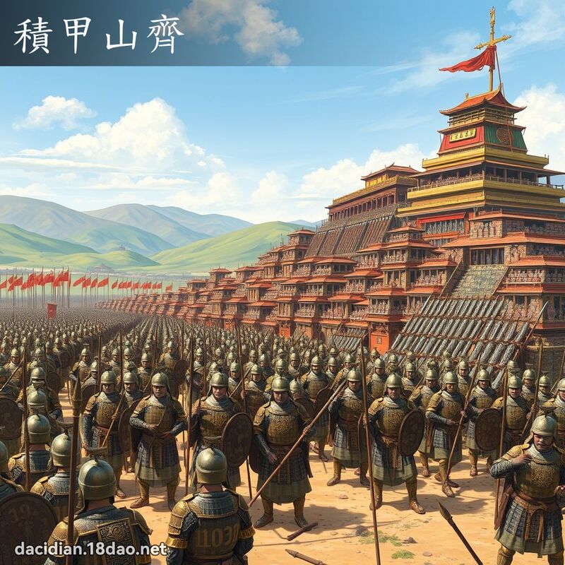 积甲山齐 - 国语大辞典配图