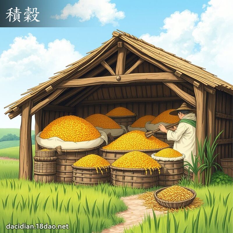 積穀 - 國語大辭典配圖
