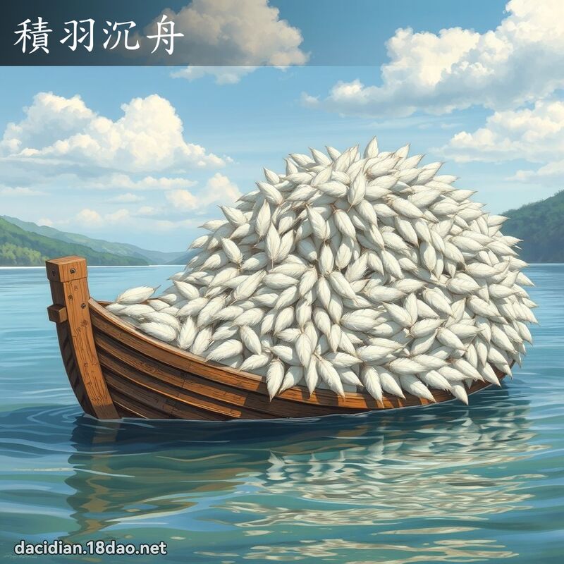 積羽沉舟 - 國語大辭典配圖