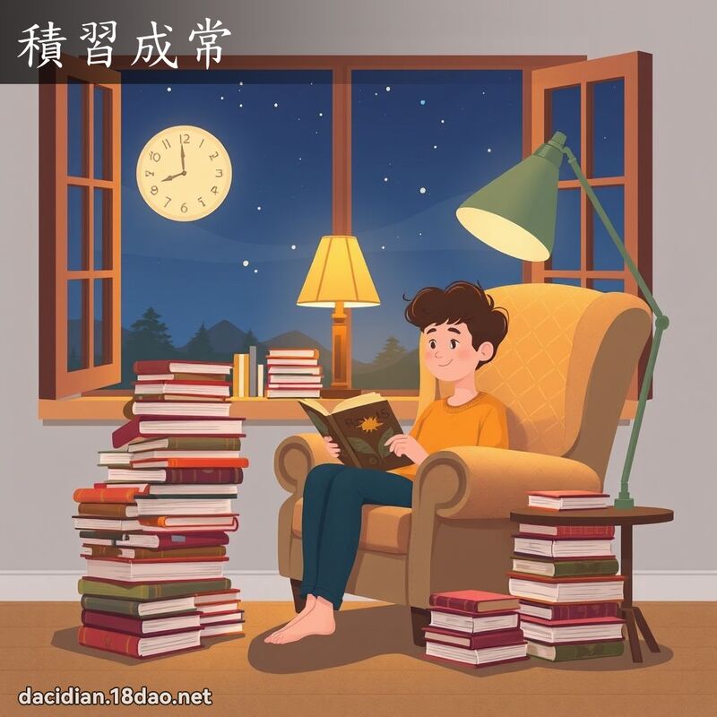 积习成常 - 国语大辞典配图