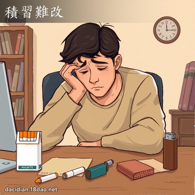 积习难改 - 国语大辞典配图