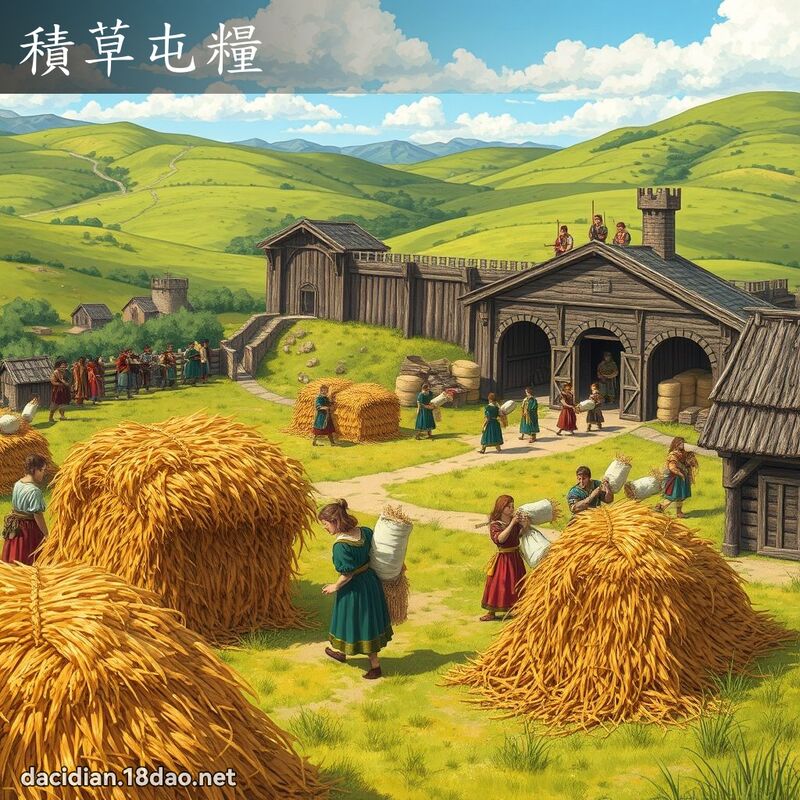 积草屯粮 - 国语大辞典配图