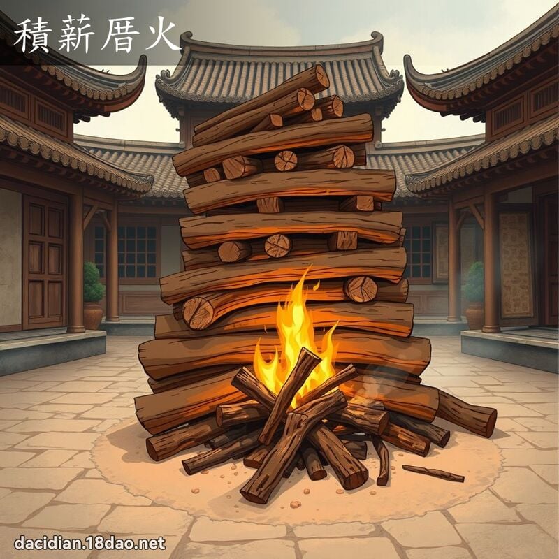 積薪厝火 - 國語大辭典配圖