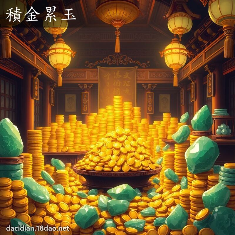积金累玉 - 国语大辞典配图