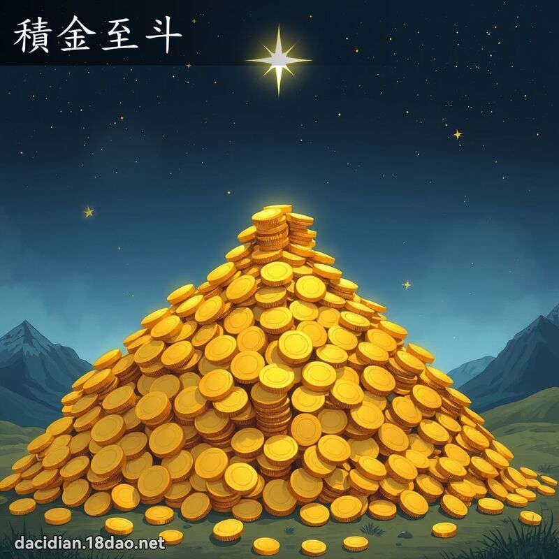 积金至斗 - 国语大辞典配图