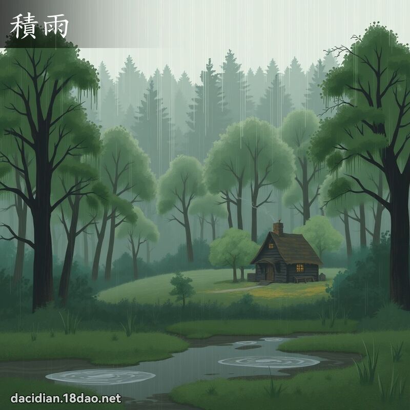 積雨 - 國語大辭典配圖