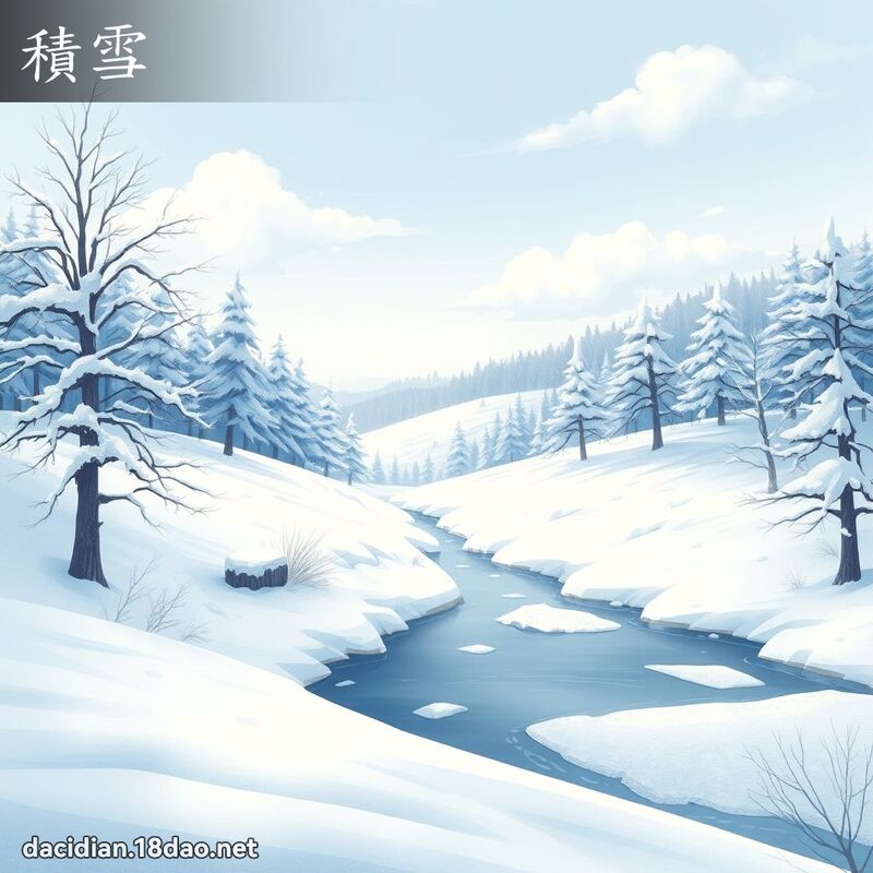 积雪 - 国语大辞典配图