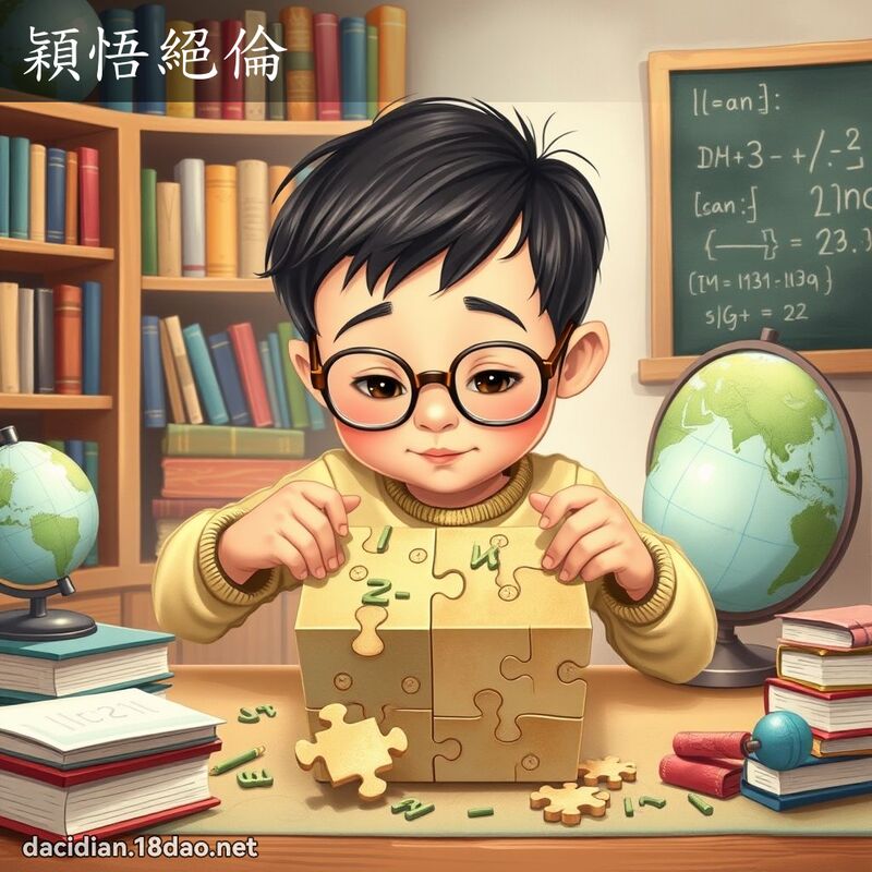 穎悟絕倫 - 國語大辭典配圖