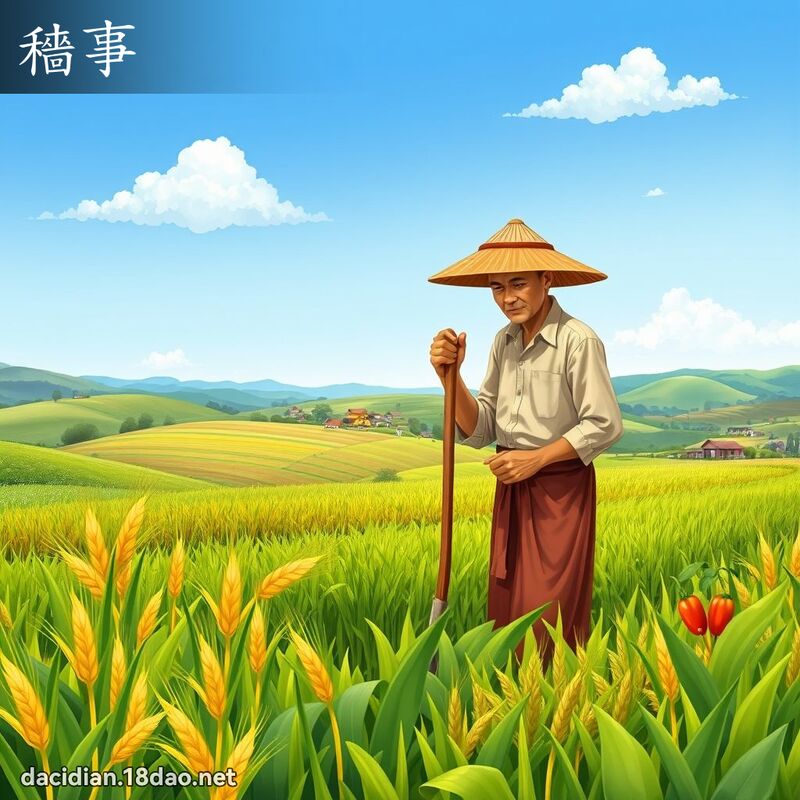 穡事 - 國語大辭典配圖
