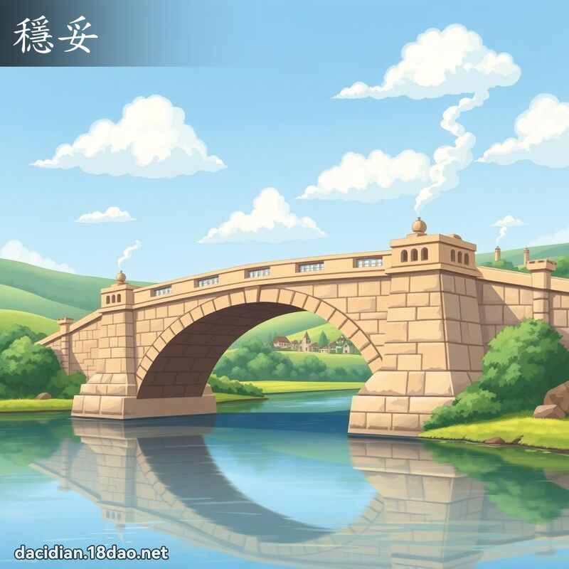 穩妥 - 國語大辭典配圖
