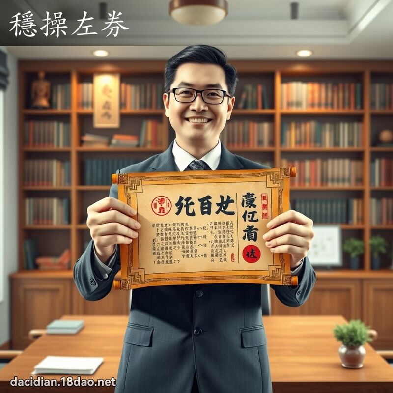 穩操左券 - 國語大辭典配圖