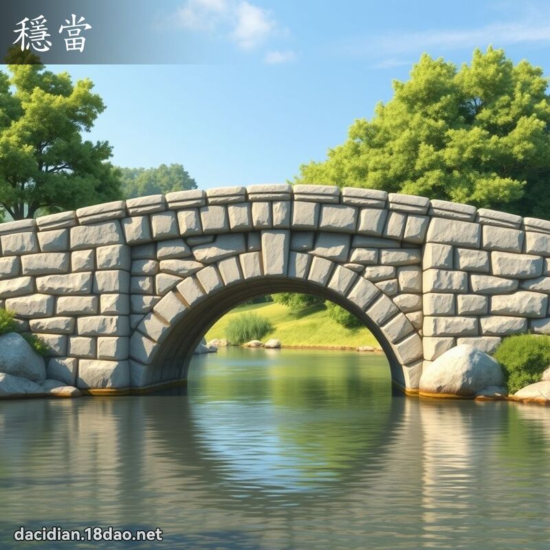 穩當 - 國語大辭典配圖