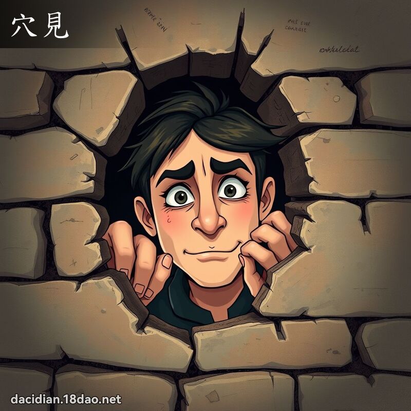 穴見 - 國語大辭典配圖