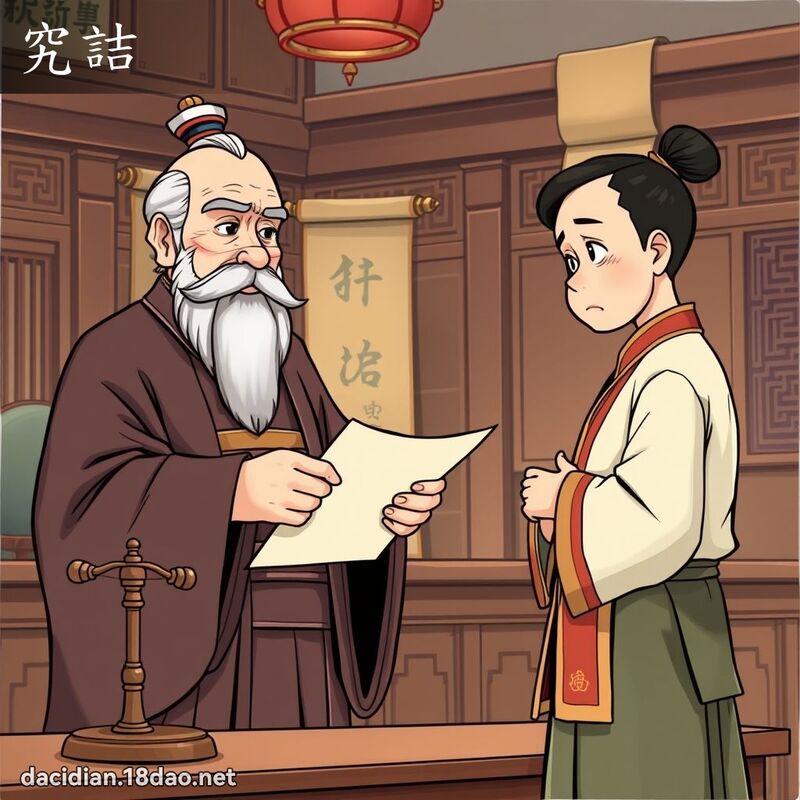 究詰 - 國語大辭典配圖